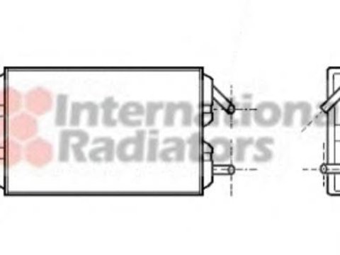 Schimbator caldura, incalzire habitaclu VOLVO 940 Mk II (944), VOLVO 940 Mk II combi (945), VOLVO 740 limuzina (744) - VAN WEZEL 59006041