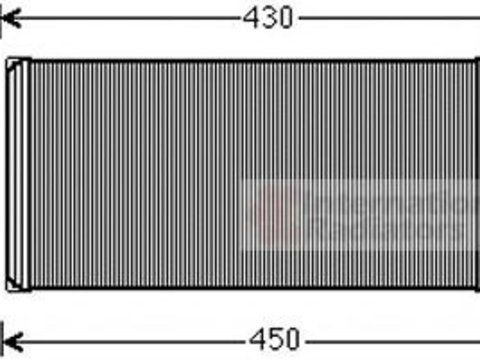 Schimbator caldura, incalzire habitaclu VOLVO FH 16, VOLVO FM 12, VOLVO FM 9 - VAN WEZEL 60006048