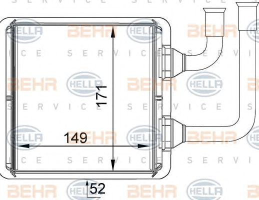 Schimbator caldura incalzire habitaclu VW SHARAN/GALAXY 95-06 - Cod intern: W20091747 - LIVRARE DIN STOC in 24 ore!!!