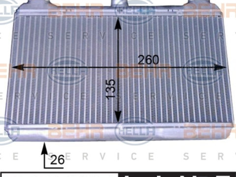 Schimbator caldura, incalzire habitaclu (8FH351312161 HELLA) BMW,BMW (BRILLIANCE)