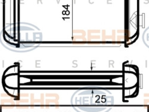 Schimbator caldura, incalzire habitaclu (8FH351024271 HELLA) HOLDEN,OPEL,VAUXHALL