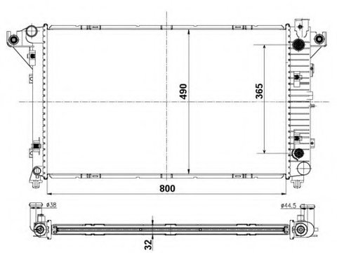 Schimbator de caldura 50248 NRF