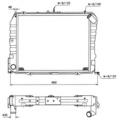 Schimbator de caldura 503962 NRF pentru Toyota Hiace Toyota Quantum