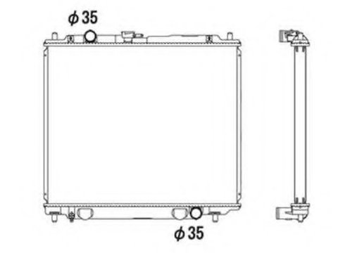 Schimbator de caldura 52108 NRF pentru Mitsubishi Montero Mitsubishi Pajero Mitsubishi Pajeroshogun Mitsubishi Shogun