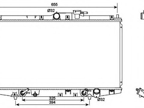 Schimbator de caldura 53087 NRF pentru Honda Accord