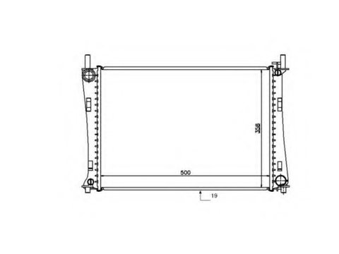 Schimbator de caldura 53740 NRF pentru Ford Fiesta Ford Ikon