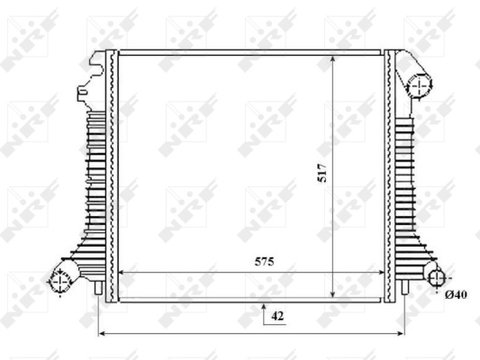 Schimbator de caldura 53855 NRF pentru Mercedes-benz Atego