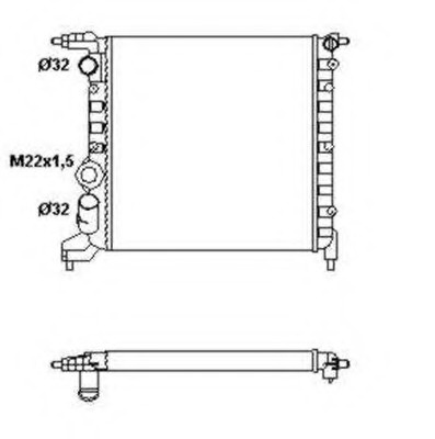 Schimbator de caldura 58783 NRF pentru Renault Clio