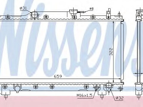 Schimbator de caldura 64783A NISSENS pentru Toyota Avensis