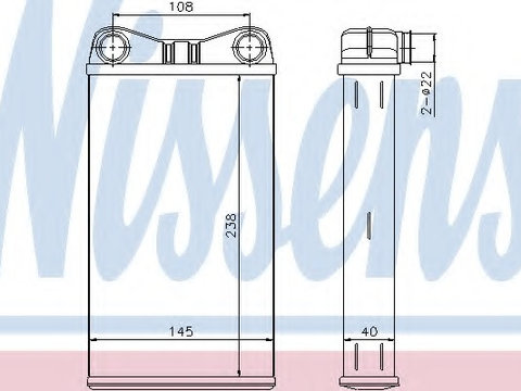 Schimbator de caldura 70227 NISSENS pentru Audi A4