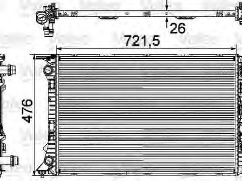 Schimbator de caldura 735472 VALEO pentru Mazda Mx-5 Audi Q5 Audi A5 Audi A4