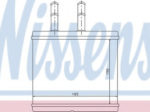 Schimbator de caldura 76504 NISSENS pentru Chevrolet Aveo Toyota Modell Toyota Tarago Daewoo Kalos Chevrolet Kalos Chevrolet Lanos