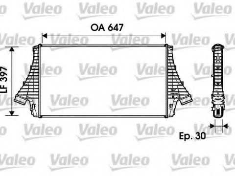 Schimbator de caldura 817729 VALEO pentru Hyundai Grand Opel Vectra Opel Signum