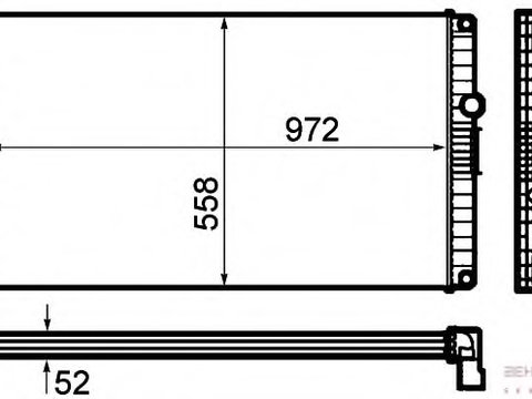 Schimbator de caldura 8MK 376 792-231 HELLA pentru Volvo B