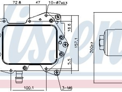 Schimbator de caldura 90945 NISSENS pentru Land rover Range rover