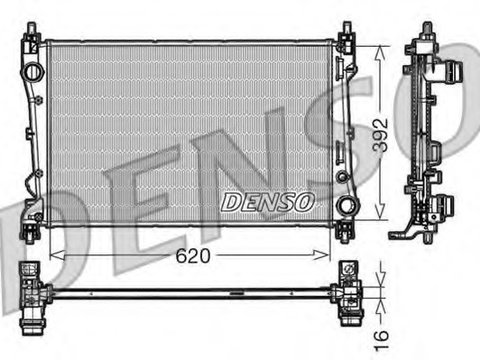 Schimbator de caldura DRM09113 DENSO pentru Fiat Doblo