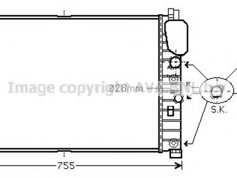 Schimbator de caldura MSA2459 AVA QUALITY COOLING pentru Mercedes-benz E-class Mercedes-benz Cls Mercedes-benz Clk