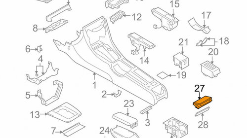 Scrumiera Consola Spate Oe Audi A4 B7 20