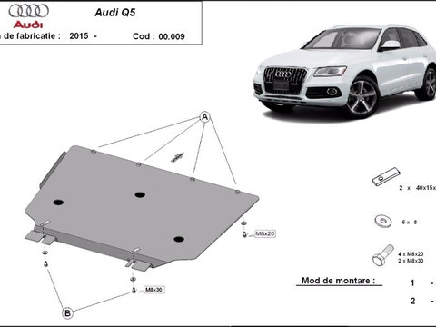 Scut metalic cutie de viteze Audi Q5 2008-2017