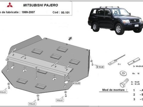 Scut metalic cutie de viteze Mitsubishi Pajero 3 (V60, V70) Vers. 2.0 1998-2007