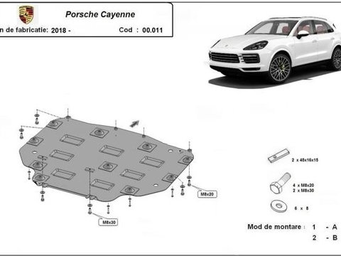 Scut metalic Cutie de Viteze Porsche Cayenne 2017-prezent