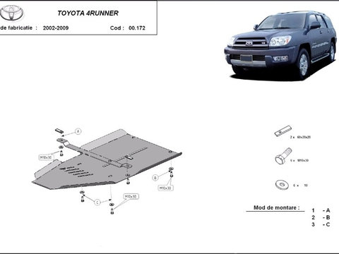 Scut metalic cutie de viteze Toyota 4Runner 2002-2009