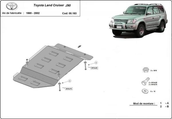 Scut metalic cutie de viteze Toyota Land Cruiser J