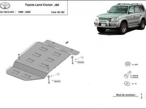 Scut metalic cutie de viteze Toyota Land Cruiser J90 1996-2002