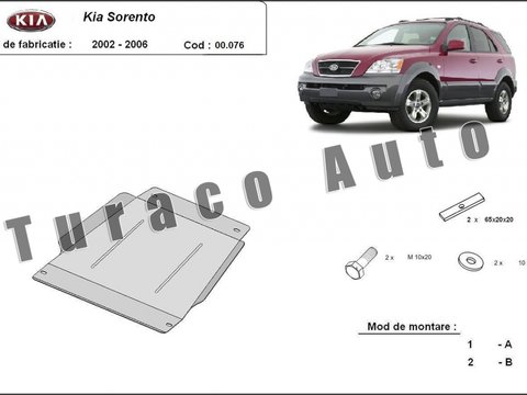 Scut metalic cutie viteza + scut diferential Kia Sorento 2001-2006