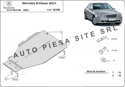 Scut metalic cutie viteze automata Mercedes E-Clas