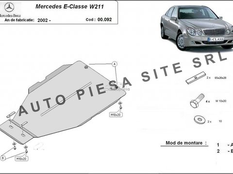 Scut metalic cutie viteze automata Mercedes E-Class W211 fabricat incepand cu 2002 APS-00,092 piesa NOUA