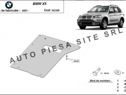 Scut metalic cutie viteze BMW X5 E70 fabricat in perioada 2007 - 2013 APS-00,030 piesa NOUA