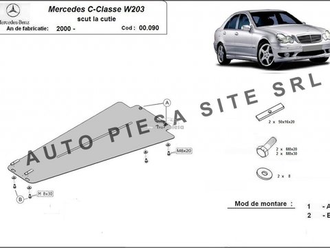 Scut metalic cutie viteze Mercedes C-Class W203 fabricat incepand cu 2000 APS-00,090 piesa NOUA