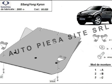 Scut metalic cutie viteze SsangYong Kyron fabricat incepand cu 2005 APS-00,020 piesa NOUA