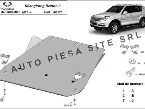 Scut metalic cutie viteze SsangYong Rexton fabricat incepand cu 2007 APS-00,020 piesa NOUA