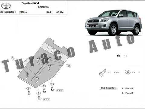 Scut metalic diferențial Toyota RAV 4 2.4 2006-2017