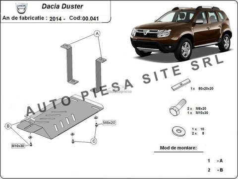 Scut metalic diferential Dacia Duster 4X4 fabricata incepand cu 2014 APS-00.041UJ piesa NOUA