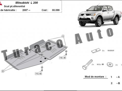 Scut metalic diferential Mitsubishi L200 2007-2017