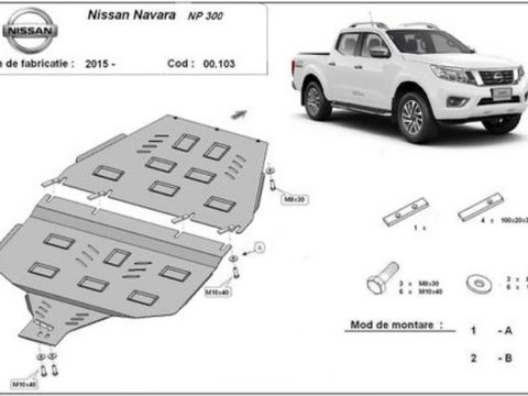 Scut metalic diferential si cutie de viteze Nissan Navara NP300 2015-prezent