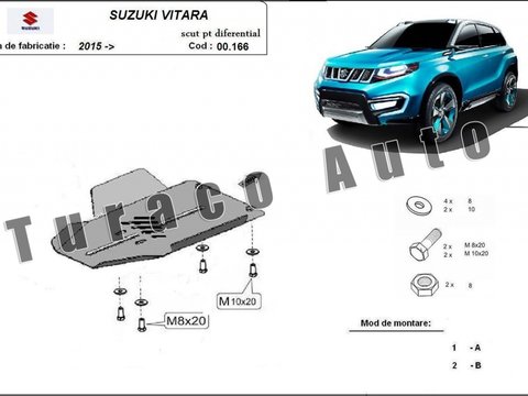Scut metalic diferential spate Suzuki Vitara 4x4 2015-2017