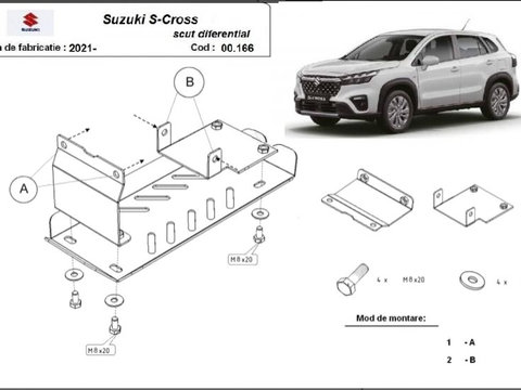 Scut metalic diferential Suzuki S-Cross 2021-prezent