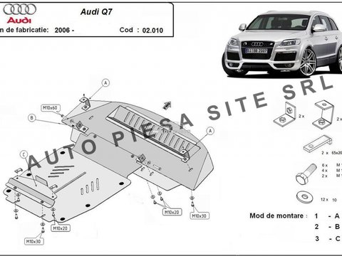 Scut metalic motor Audi Q7 fabricat incepand cu 2006 APS-02,010 piesa NOUA