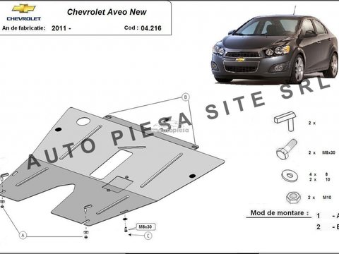 Scut metalic motor Chevrolet Aveo fabricat incepand cu 2011 APS-04,216 piesa NOUA