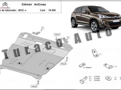 Scut metalic motor Citroen Aer Cross dupa 2012