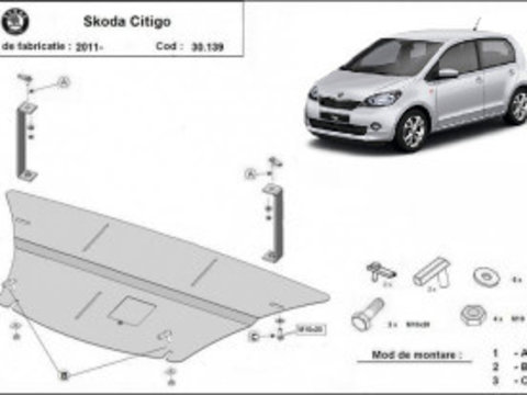 Scut metalic motor + cutie de viteza Skoda Citigo 2011-2017