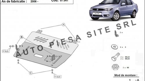 Scut metalic motor Fiat Albea fabricat i