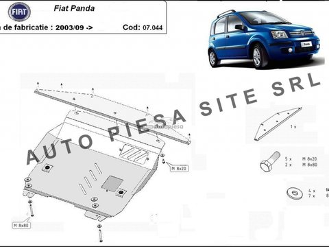 Scut metalic motor Fiat Panda fabricat incepand cu 2006 APS-07,044 piesa NOUA