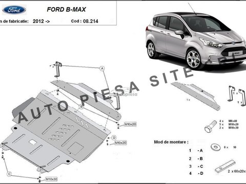 Scut metalic motor Ford B-Max fabricat incepand cu 2012 APS-08,214 piesa NOUA