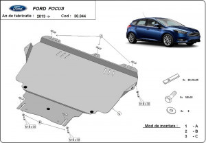 Scut metalic motor Ford Focus III 1.4, 1.6 TD, 2.0 TD 2010-2017