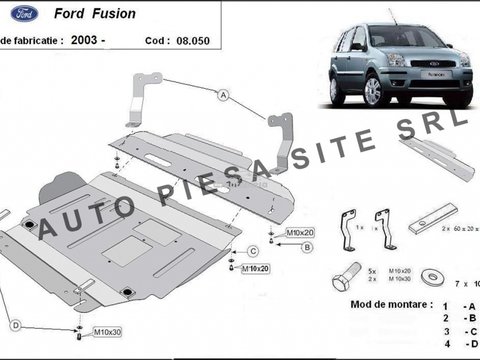 Scut metalic motor Ford Fusion fabricat incepand cu 2003 APS-08,050 piesa NOUA
